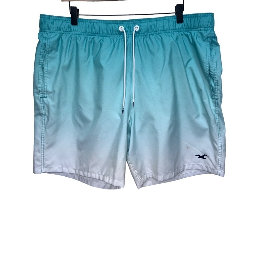 Hollister Green Ombre Swim shorts size XXL